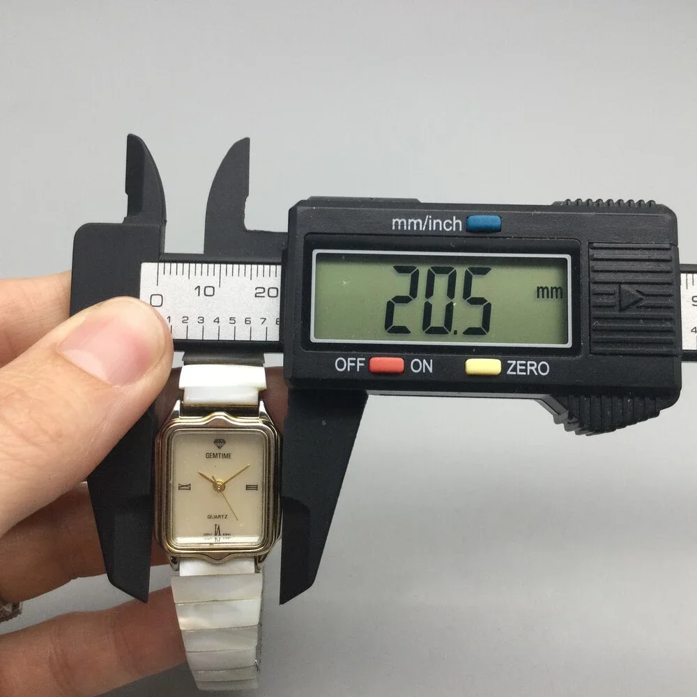 Vintage Gemtime Quartz Watch Womens 21mm Silver Gold Tone MOP Dial New Battery - Picture 11 of 14